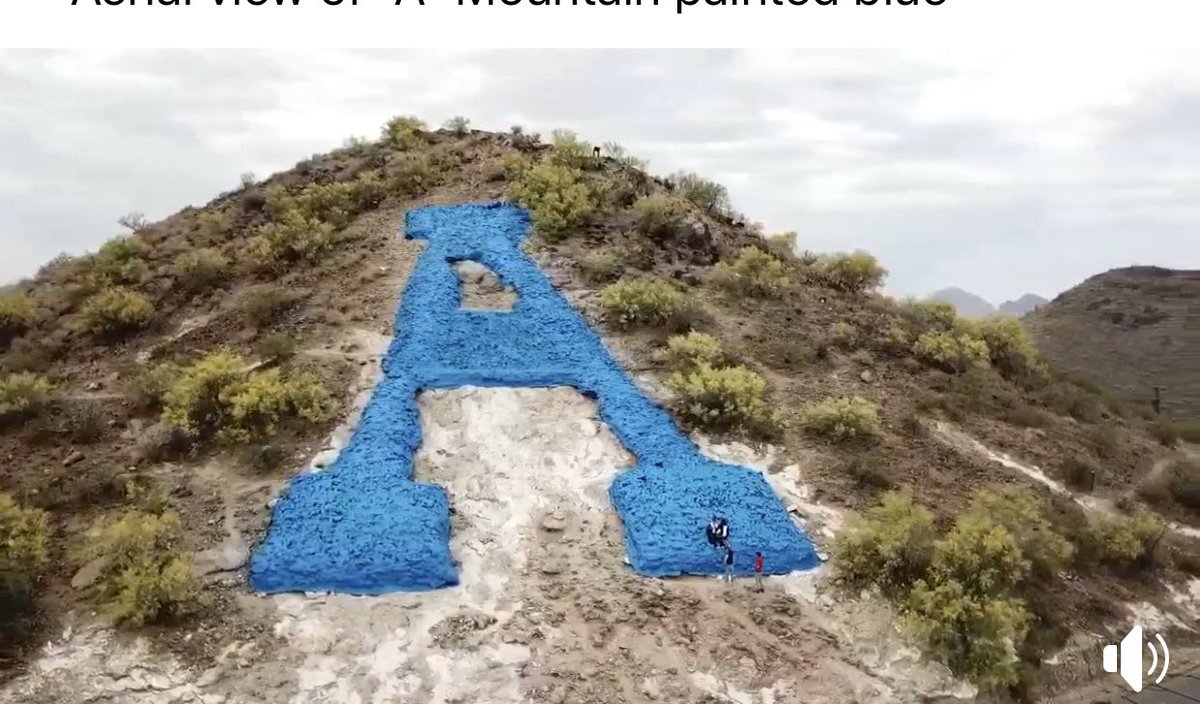 ValCavazos's tweet photo. How cool is this!! A salute to first responders. The “A” in blue!! https://t.co/K2bff6txlz