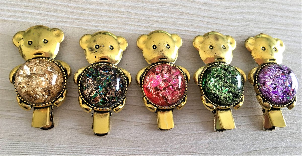 sassylilcat's tweet photo. On sale in my #etsy shop: Teddy Bear Alligator Clips https://t.co/hLq5italN4 #birthday #thanksgiving #bohohippie #uniquehairaccessory #uniquegift #uniqueclips #teddybearlovers #teddybearcollectors #standwithsmall #bfabb https://t.co/yVtDWtb0KQ