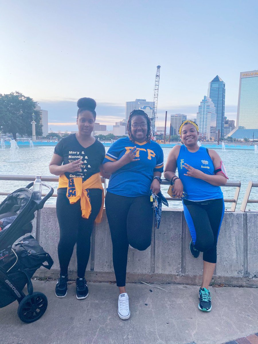 gos_sgrho's tweet photo. Walking in honor of Ahmaud Arbery. We demand justice. #RunWithMaud #SGRho #GammaOmicronSigma #GOSshine https://t.co/FxZlsx9NvS