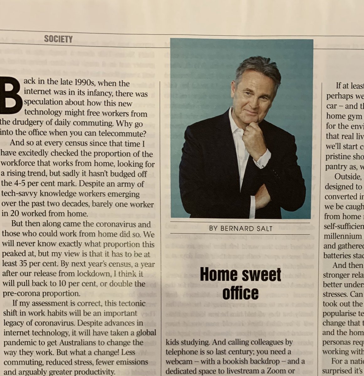 Bernard Salt AM tweet media