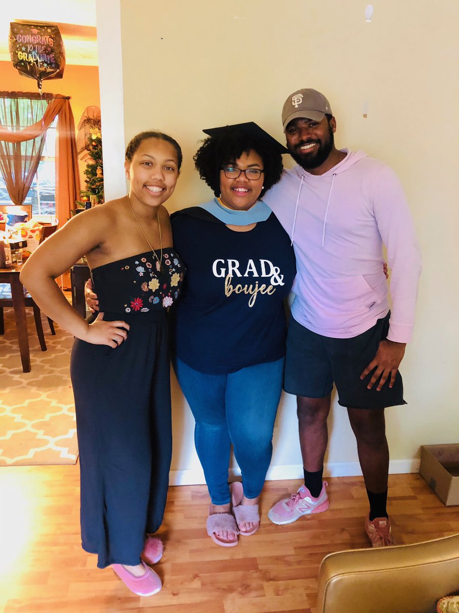 LinJDavis's tweet photo. Introducing Lindsay Davis M. Ed. 

Even though a virtual graduation isn’t  an ideal way to celebrate this moment, I am so grateful my program put together an amazing ceremony. I was still able to share this moment from my village! #UNCGNewAlum #MasterEdIt https://t.co/2qrHxmYNoh