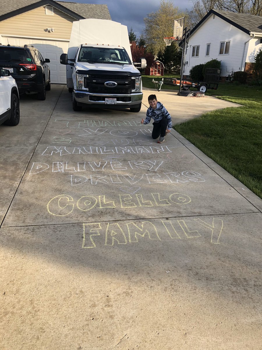 MrsMyser's tweet photo. Thanks to Brody and Kaitlyn! “Feel Good Friday” was a success at Millridge! 4th grade thanks all the delivery trucker drivers for everything they do!! #Millridge @mrpalma9 https://t.co/wsP21EUqWe