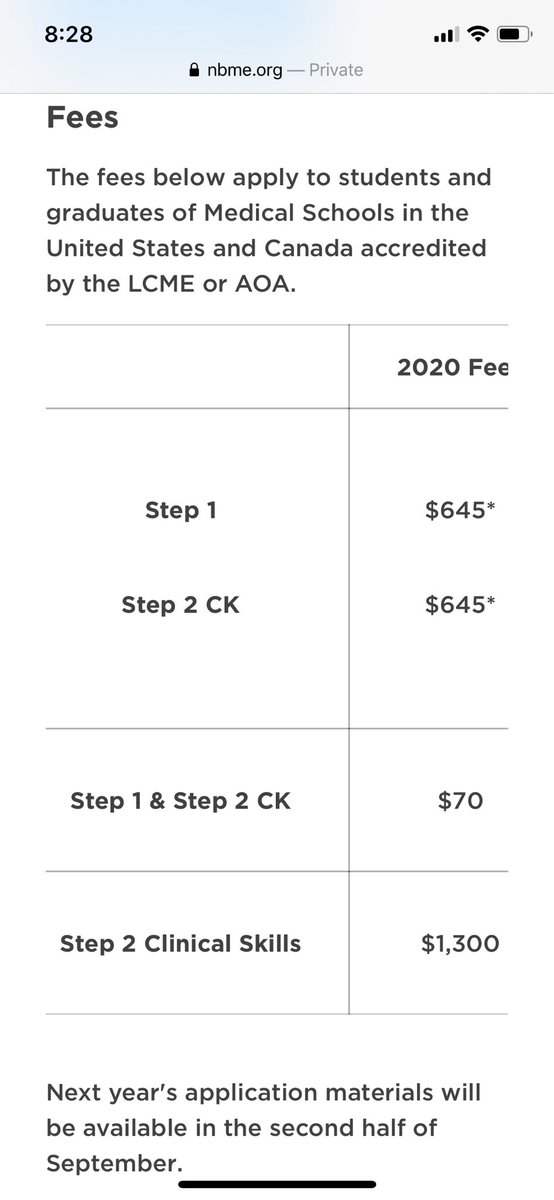 Here are the current fees from the nbme website: $2590 (645+645+1300) at the bare minimum to graduate from medical schools