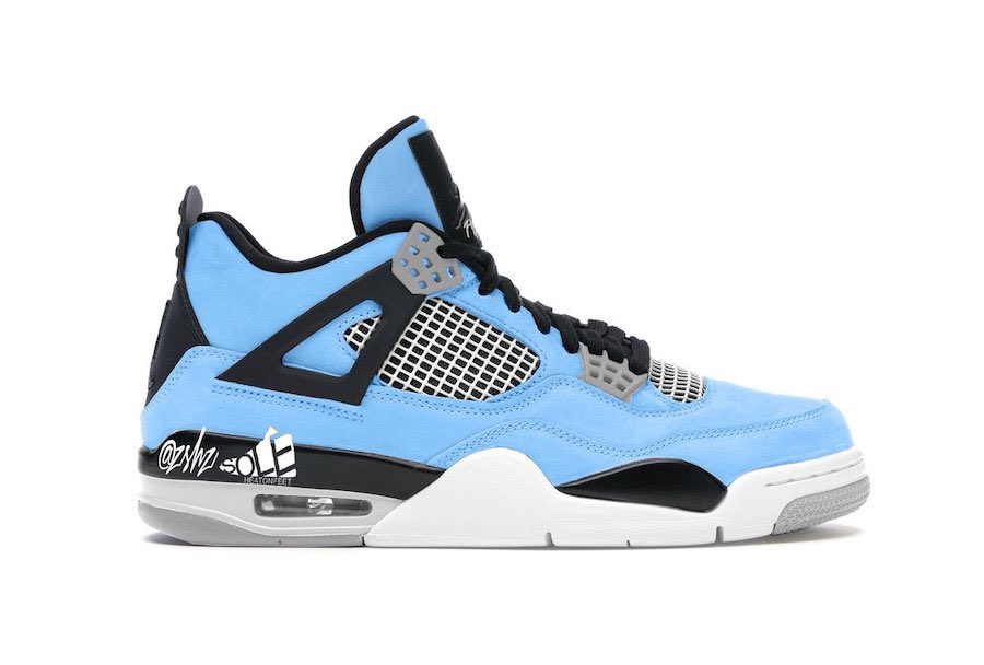 jordan 4 tar heels