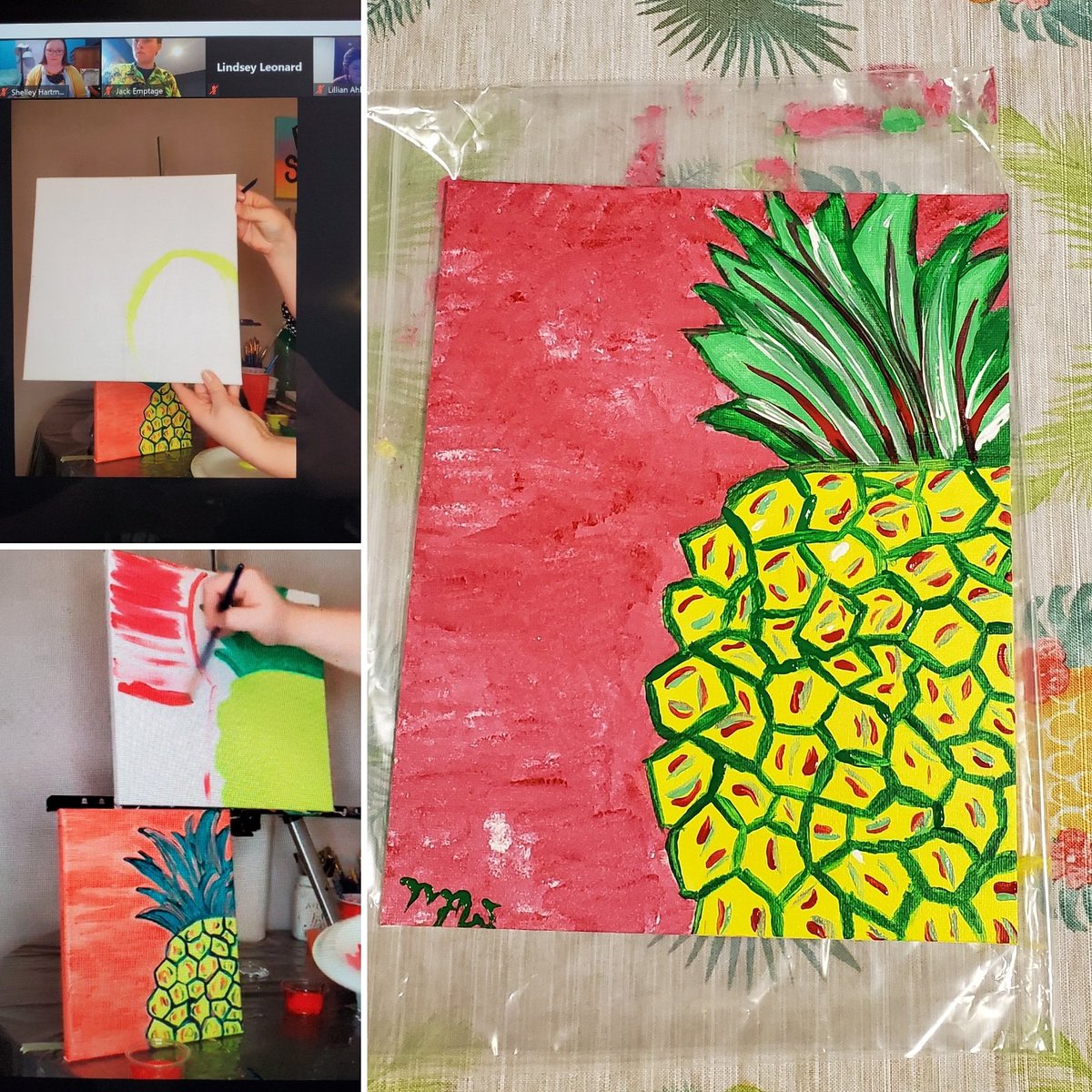 Thank you <a href="/uiowacab/">CAB</a> for hosting a virtual painting session it was really fun and much needed! For those who know me knows I live pineapples even before they were cool and they mean a lot to me, especially because of where I'm  originally from.

#MANuDIEDBYaGIRL #relaxing #fun