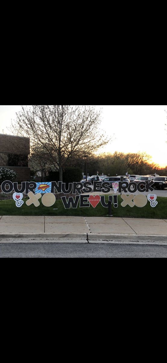 LetterLawn's tweet photo. Happy #NursesWeek!  Thank you nurses for all that you do! ❤️  #turningyardsintocards #letterthelawn #yardcards https://t.co/WyFVo1a3yd #AdvocateGoodShepherdHospital https://t.co/psiD2XnFU2