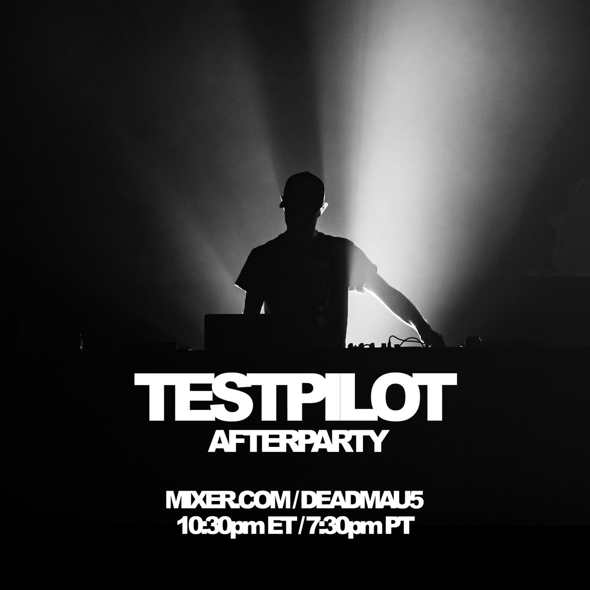 deadmau5's tweet photo. thx @FortniteGame! time to afterparty ;) 10:30pm ET / 7:30pm PT @WatchMixer @toliptset 

https://t.co/tpfMQ7OgBW https://t.co/guI9XTc7gS