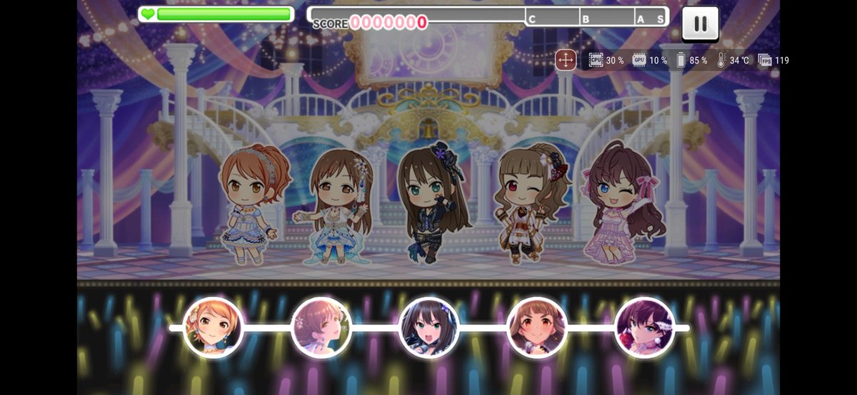 Ackidg 73kg 23番人気 ミリシタのライブは60fpsだけど デレステのライブは1fpsまで出るんだなぁ デレステpはリフレッシュレートが1fpsの端末を買おうね 現状だとipad Proと一部androidのみっぽい