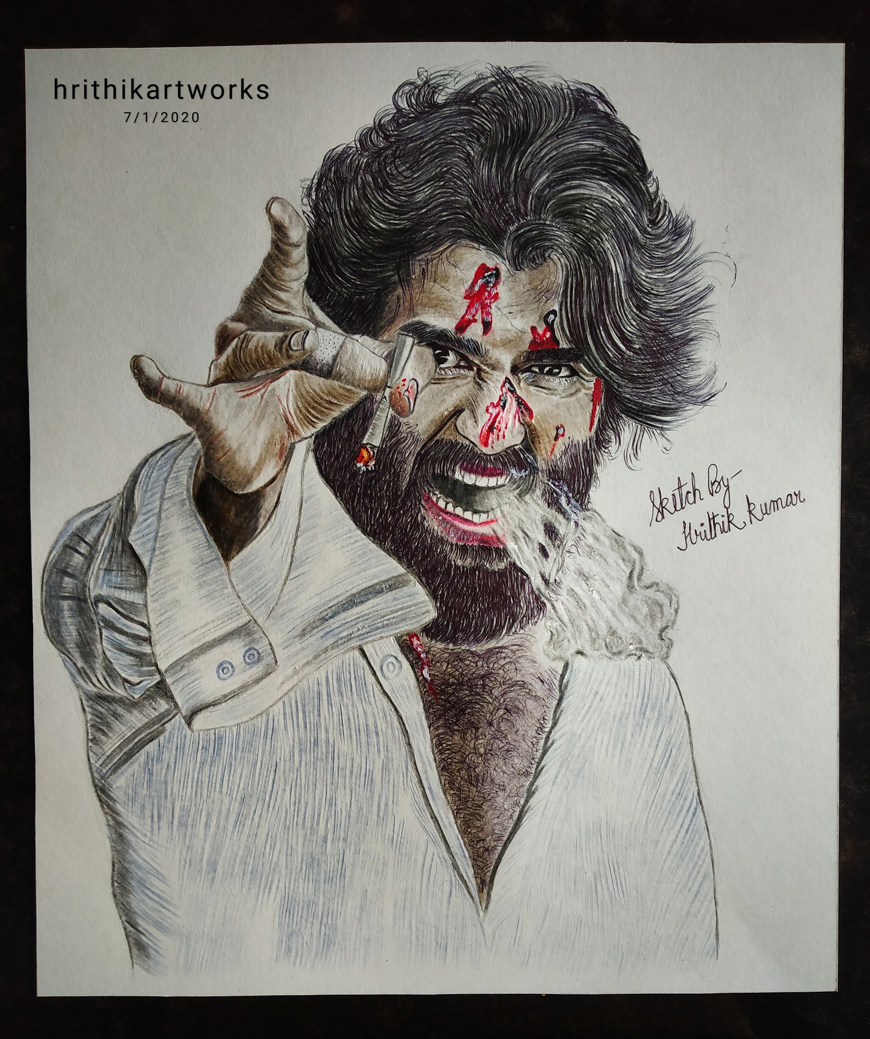 Actor Vijay Devarakonda Drawing | PeakD