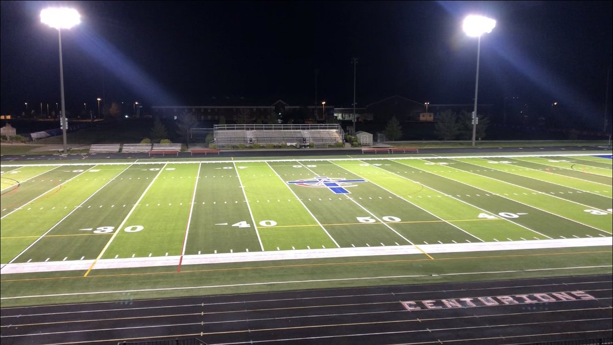 CenturionAD's tweet photo. The lights are on tonight at Christian Academy in honor of our 2020 Seniors. We are blessed to have such a great group of student athletes. #Family #Centurions https://t.co/R1DTT1dOKJ