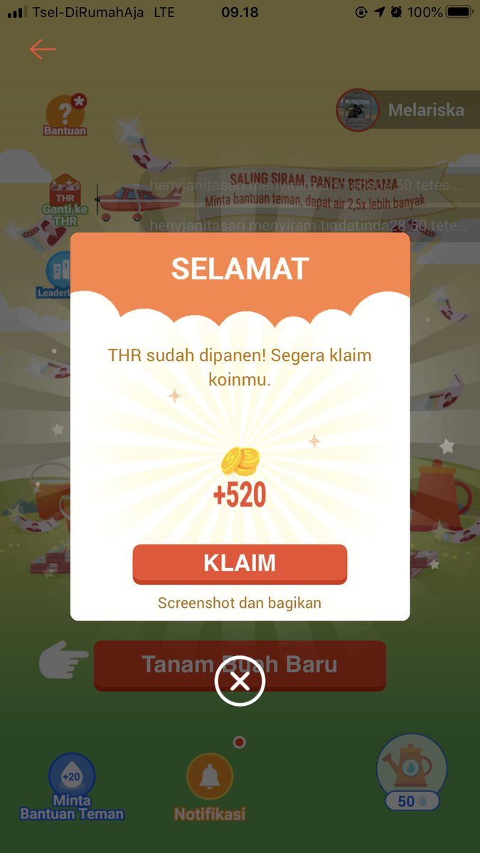 Melariska95's tweet photo. Bismillah, Celamat pagi @ShopeeID #ShopeeTanamTHR10M #ShopeeDariRumah https://t.co/aH03fF5ZO6