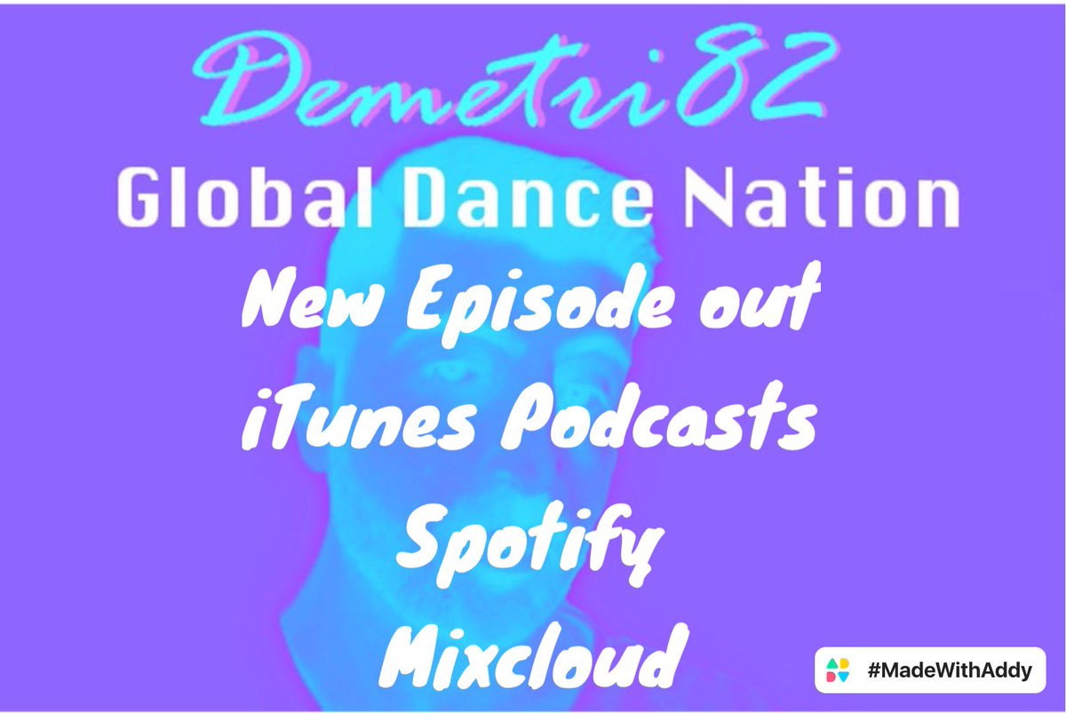 Demetri82's tweet photo. Global Dance Nation 004 is out now on #mixcloud #spotify #itunespodcasts

New tracks from @tiesto @maxvangeli @nervomusic 
#housemusic #dancemusic #edm #yeahmate #demetri82 @nofacerecords https://t.co/t50VNRgdTG