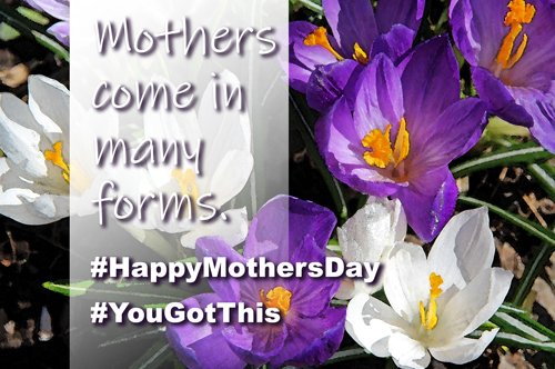 Mothers come in many forms. #HappyMothersDay #YouGotThis