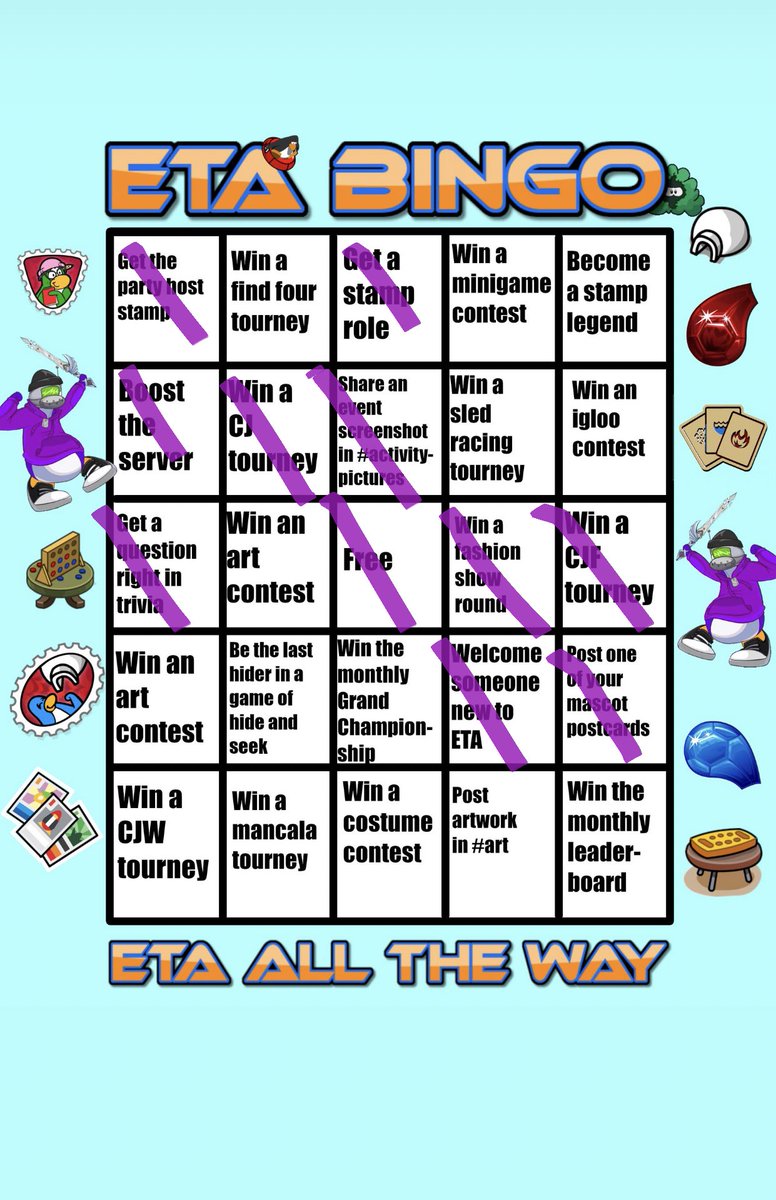 PandaAzulCP's tweet image. i was super close 🥺 everyone else try this @CPOnlineETA bingo!!