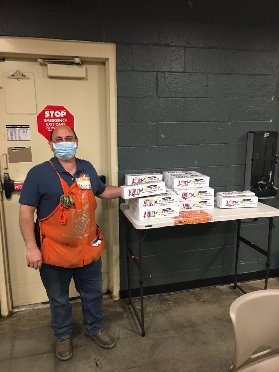 crlongstreet2's tweet photo. One of our associate hero’s Rob enjoying a chicken parm hero for lunch https://t.co/QzJRb30D21
