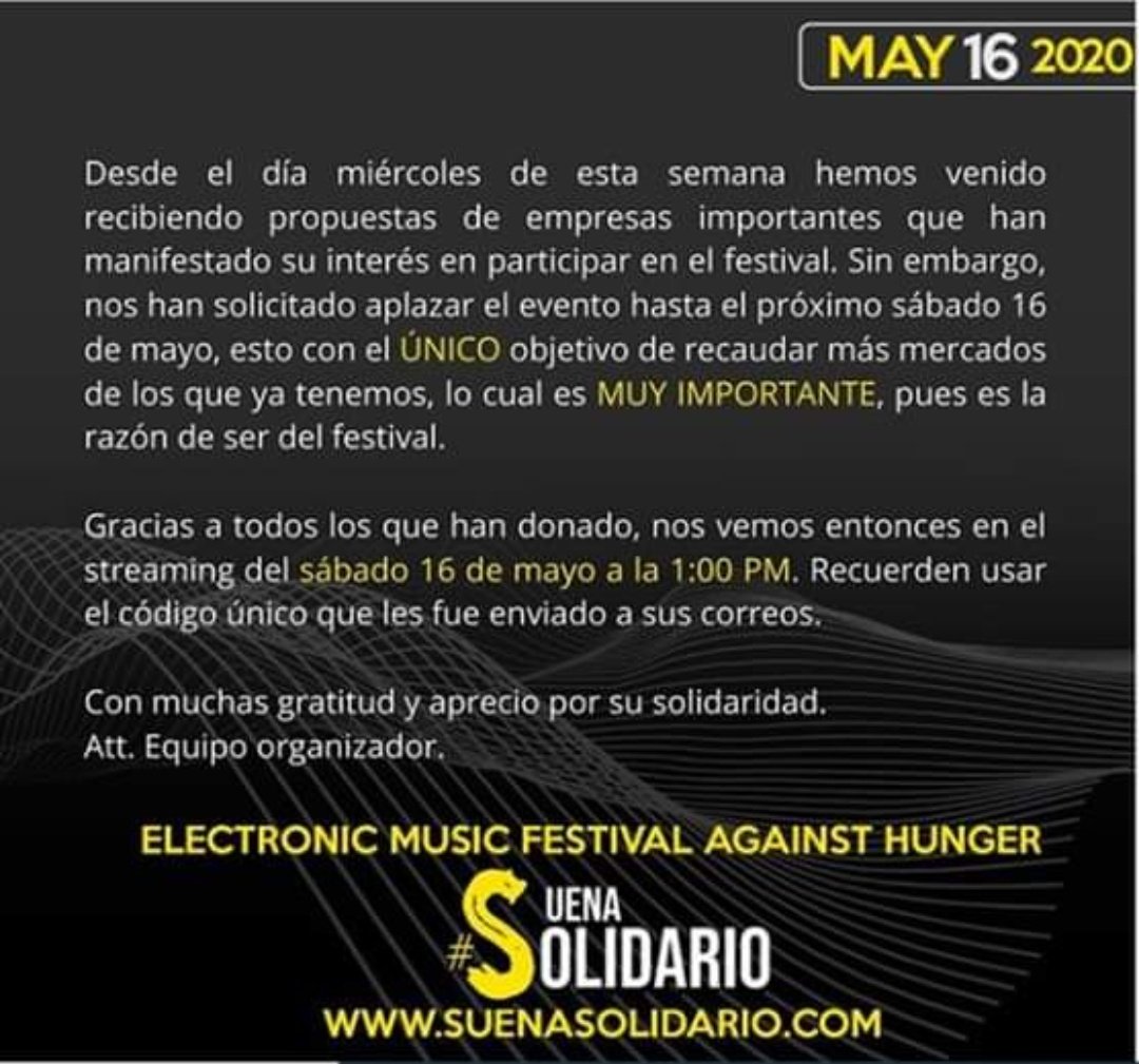 tanguc11's tweet photo. La solidaridad hace que seamos más. Unamonos a esta gran causa.
#Bavaria
#evolutiontechnologies
#claro
#Juanduquega
#Aliceks1
#Angiejimenez49
#SebastianMesaZ_
#GeoAyudas
#MoneyTorxBox
#SoyBienMamon
#BassJackers
#Djisraeltorres
#Bonhaus
#Worldwidemxc
#SuenaSolidario https://t.co/YVDOFRdUJ1
