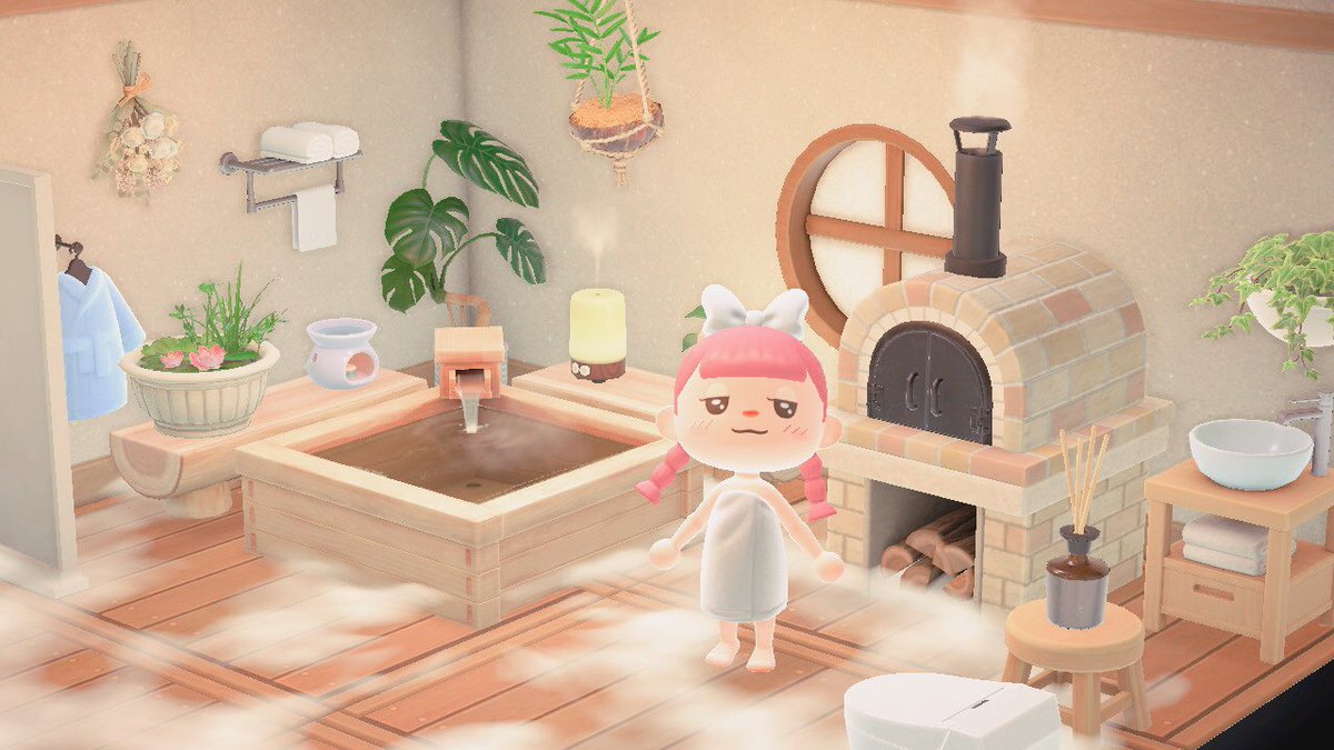 strawberrygale's tweet photo. My bathroom ☁️/ laundry room 🧺 #acnh  #AnimalCrossingNewHorizons  #AnimalCrossingDesign https://t.co/yLAtn0DcCW