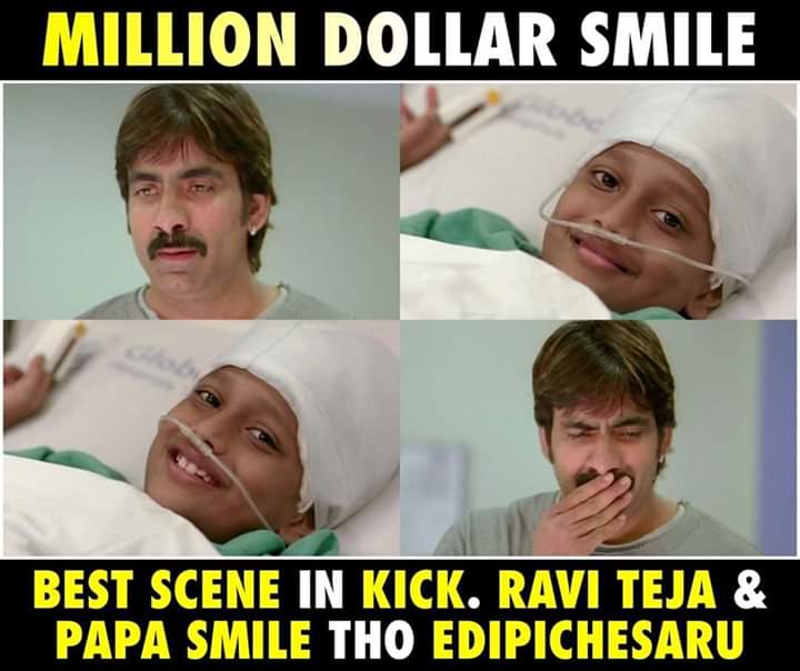 PowerSreenath's tweet photo. ఎవరి డ్రీమ్ వాళ్ళు తీర్చుకుంటే కిక్ ఏముంది ,పక్కనోళ్ళ డ్రీమ్ తిరుస్తేనే కదా కిక్
BGM Som
#11YearsForKick
@MusicThaman
Okka cinema ilanti cinema malli okkati padithe untadhi ra https://t.co/933cypYDRq