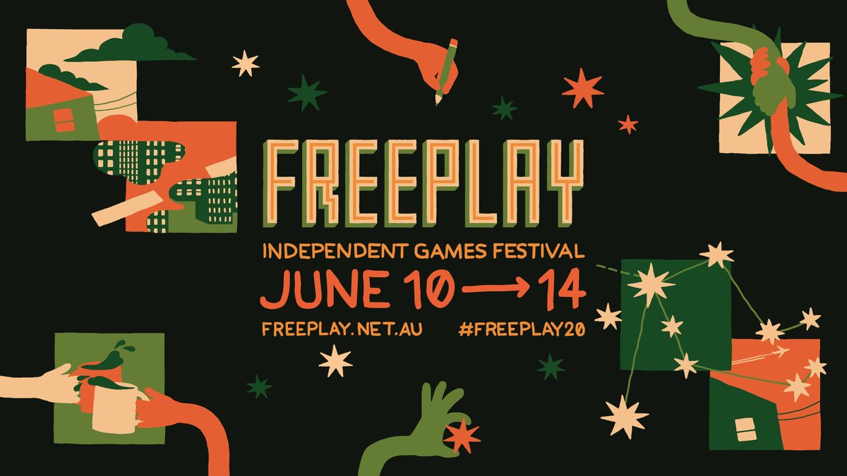 📣 NEWS TIME 📣

We're thrilled to announce the 2020 Freeplay Digital Festival, an online edition of the independent games festival you’ve come to know and love 💖 #Freeplay20

📆 Dates: June 10–14
🎭 Theme: Belonging
💬 Keynote: <a href="/BreakinBahiyya/">Codeine Queen</a>

ℹ Info: freeplay.net.au/freeplay-2020-…