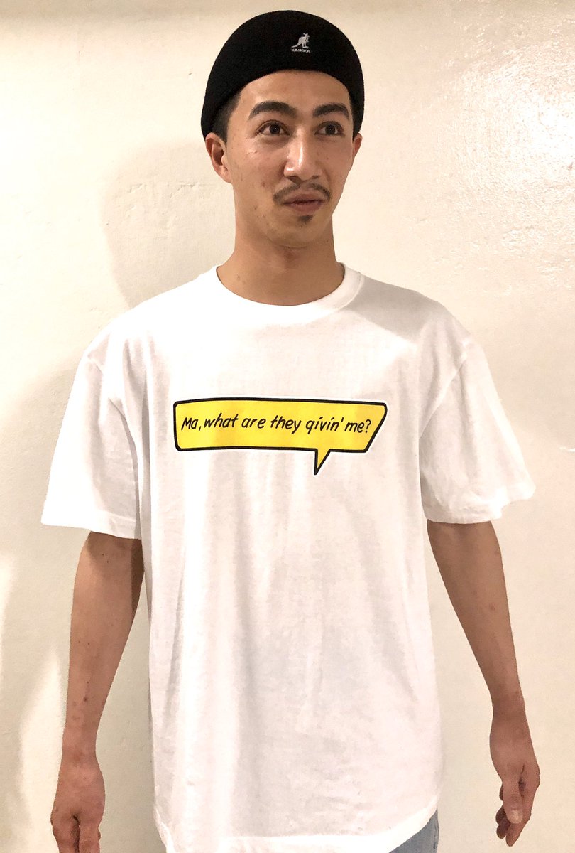 resort_lover's tweet photo. 【BOYEE】

“SURE SHOT” T-shirt（¥4400）→ https://t.co/JHVG9GfnA5よりよっしゃっしゃっす🙏

MODEL:1PAC（165cm/M着用）

※GW進行&amp;郵便局15時閉店を知らず若干発送遅れてしまい申し訳ありません💦3蜜を避けた完全オレ一人オペレーションで梱包から発送までぶっかまし〼。#サ上 #drmcrew #boyee https://t.co/ethi7UFomK