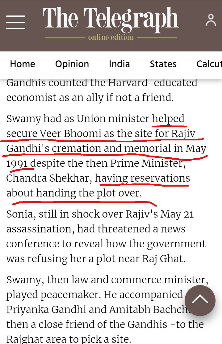 Also unlike Swamy, Modi didn't demolished any shanty & made anyone homeless to achieve the task. In fact, to give funeral & memorial benefits to his friend, Swamy didn't even shied from threatening Delhi's power supply. So much for his 'concern' about public interest. 1/3  https://twitter.com/bhs7rocks/status/1259022686342217728