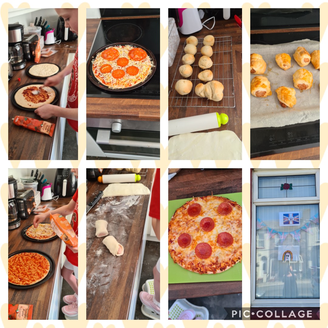 RosaxEx's tweet photo. @Year3RiceLane Yesterday Faith spent most of the day cooking for out VE day bbq. Think she made enough to feed the street 😂 but it keeps her happy. She's absolutely loving cooking right now. She does it all herself, from reading the recipe to measuring out 👩‍🍳 https://t.co/om6cqPu8Tk
