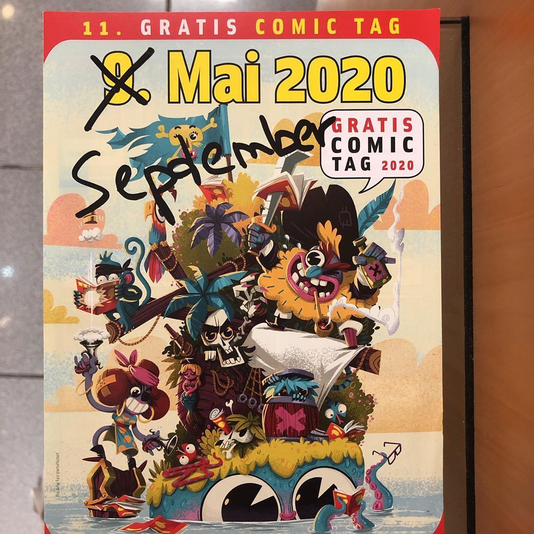 gratiscomictag's tweet photo. Denkt dran, der #GratisComicTag 2020 ist in den Herbst gewandert! #AllVerlag #ASH #AustrianSuperheroes #CarlsenComics #CarlsenManga #CrossCult #MangaCult #danibooks #Dantes #Egmont #EgmontManga #EMA #Kaze #PaniniComics #Reprodukt #RotopolPress #Splitter #Tokyopop #Weissblech https://t.co/CJaPFqkJR7
