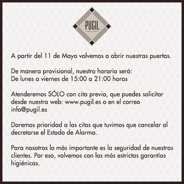 pugilstore's tweet photo. Volvemos..... SÓLO con #citaprevia
Reserva ya: https://t.co/Sllsji2vxh
#Volvemos #CuandoVolvamos #Desescalada #PugilStore #Sastreria #BePugil https://t.co/0SAHwJCHzL