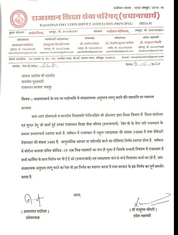 ChemistrypointU's tweet photo. प्रधानाचार्य पद पर पदौन्नति
1. व्याख्याता 54000 के लिये 8000 पद, HM 3500 के लिये 4000 पद
2. व्याख्याता की पदौन्नति 15%, HM पदौन्नति 115% अव्यवहारिक
#संख्यात्मक_अनुपात लागू करे।

@ashokgehlot51 
@MohanSihag24 
@GovindDotasra 
@RajCMO 
@DrAshokINC 
@Bhanwar99gujar 
@PRESIDENTBKN2 https://t.co/ADj06Bn0lo