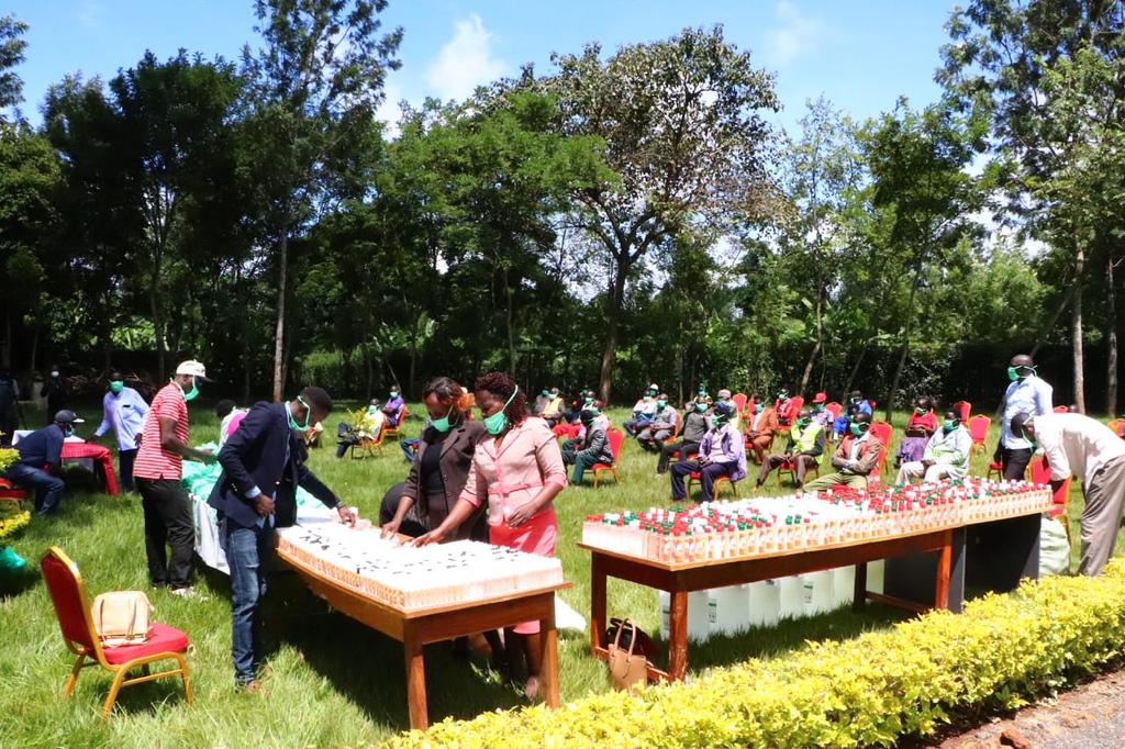 Dr_JohnMutunga's tweet photo. and those of Boda boda groups. I also presented 5 gun thermometers to the Subcounty Emergency Response Committee through their chairmen. https://t.co/wjAJea14fN