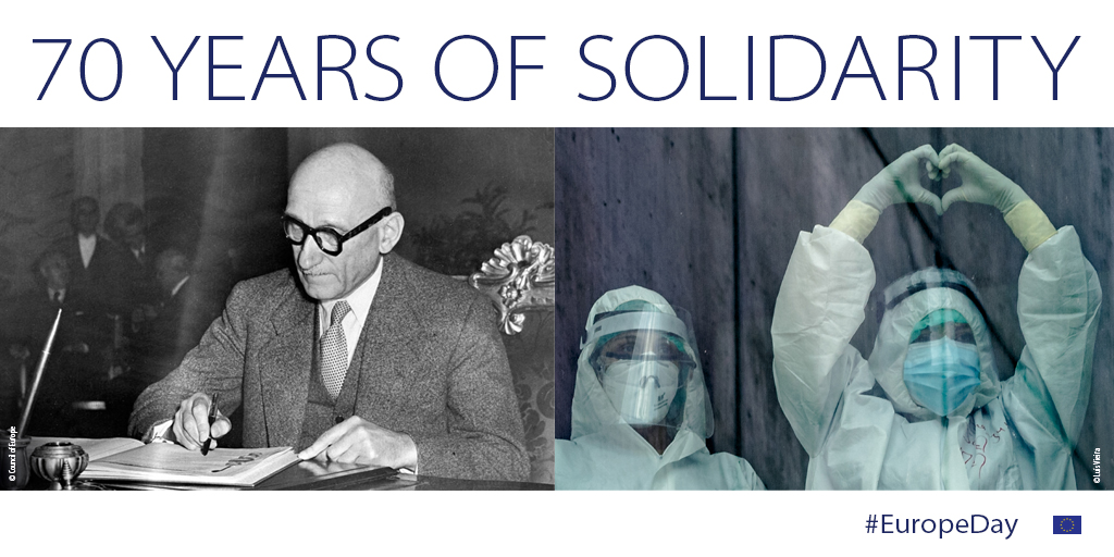 EU_EESC's tweet photo. Recalling the #Schumandeclaration, presidents of the EU's economic &amp; social councils adopted a declaration, remembering that never, in any place or time in history, have people experienced such a long period of #peace, #stability &amp; #prosperity.

Read more🔎https://t.co/qKAYis0Q2Y https://t.co/aZP04QXR4i