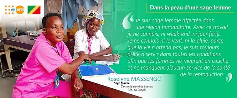 CongoUnfpa's tweet photo. L'héroïne Roselyne Massengo est sage femme en zone humanitaire.
Découvrez les motivations qui l'animent au quotidien.
#SupportNurnesAndMidwives
#PublicHealthHeroes https://t.co/2D1LOGl0gO