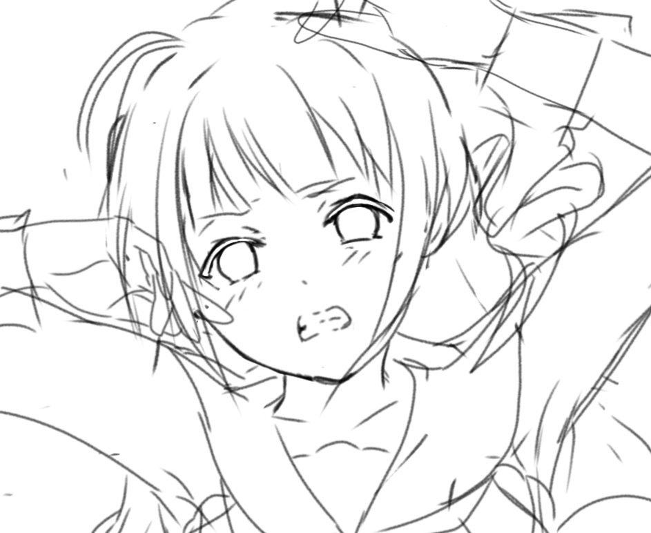 衣装が同じという事は、差分でHANABI団全員描けるという大発見 