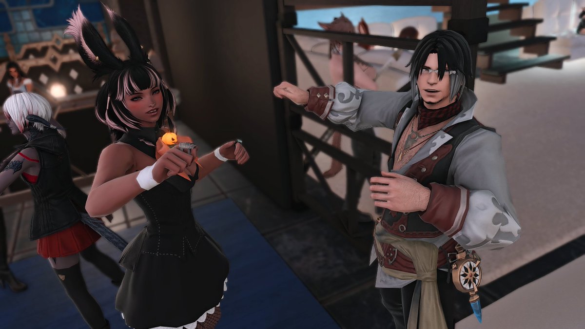 SwordFlare's tweet photo. Screenshots from @allureloungexiv tonight! Spent some time with a few friends, so I thought I'd share these. nPlace was as crowded as usual, but everyone seemed to be having fun.

#FFXIV #GPOSERS #hyur #ffxivsnaps #NenekoColors #FFXIVScreenshots #AllureLounge #miqote #viera https://t.co/pg0ZglZGor