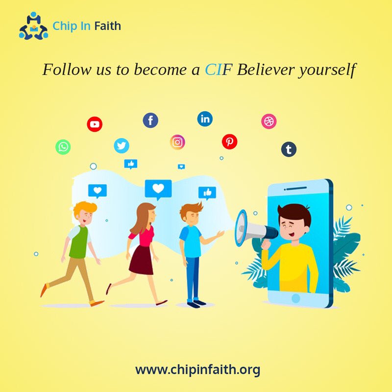 chipinfaith's tweet photo. Here’s your chance to be a CIF Believer. Simply do the following and get a step closer towards building a better world. We are here to help all those who wish to help others. Welcome to the #ChipInFaith Family!
Visit us on :-https://t.co/Z7LJ0xOTTD
#SpreadingSmiles #Covid_19 https://t.co/1zSzIrndcR
