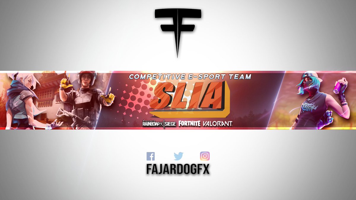 fajardeuS's tweet photo. YouTube Banner for TEAM SLIA // https://t.co/awlc1sqvgP
#designs #gfx #fortnitegfx #FortniteArt #gfxdesigner #designs #gaminggfx #gfxdesigning #youtubedesigns #logogfx #bannergfx #LogoDesign #logodesigner https://t.co/Tfh7DS4gls