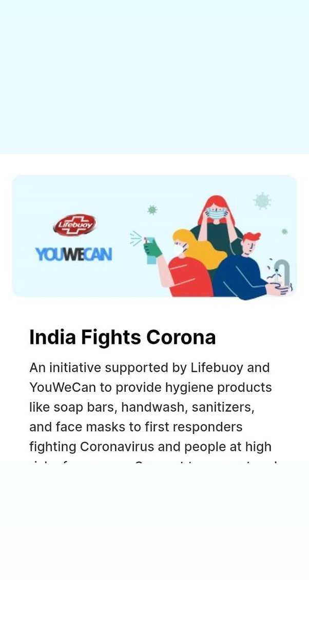 Sheisadoctor's tweet photo. #indiafightcorona #ubercare #rotibank #lifebuoy 
Please contribute for our nation's purpose.. https://t.co/EoFsWB5o6d