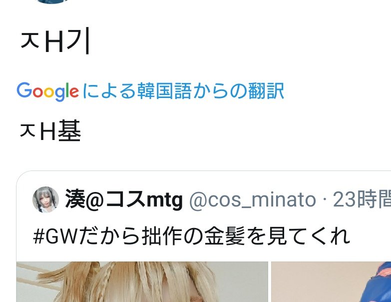 湊 コスmtg コロナ療養中 V Twitter おう日本語に翻訳しろや