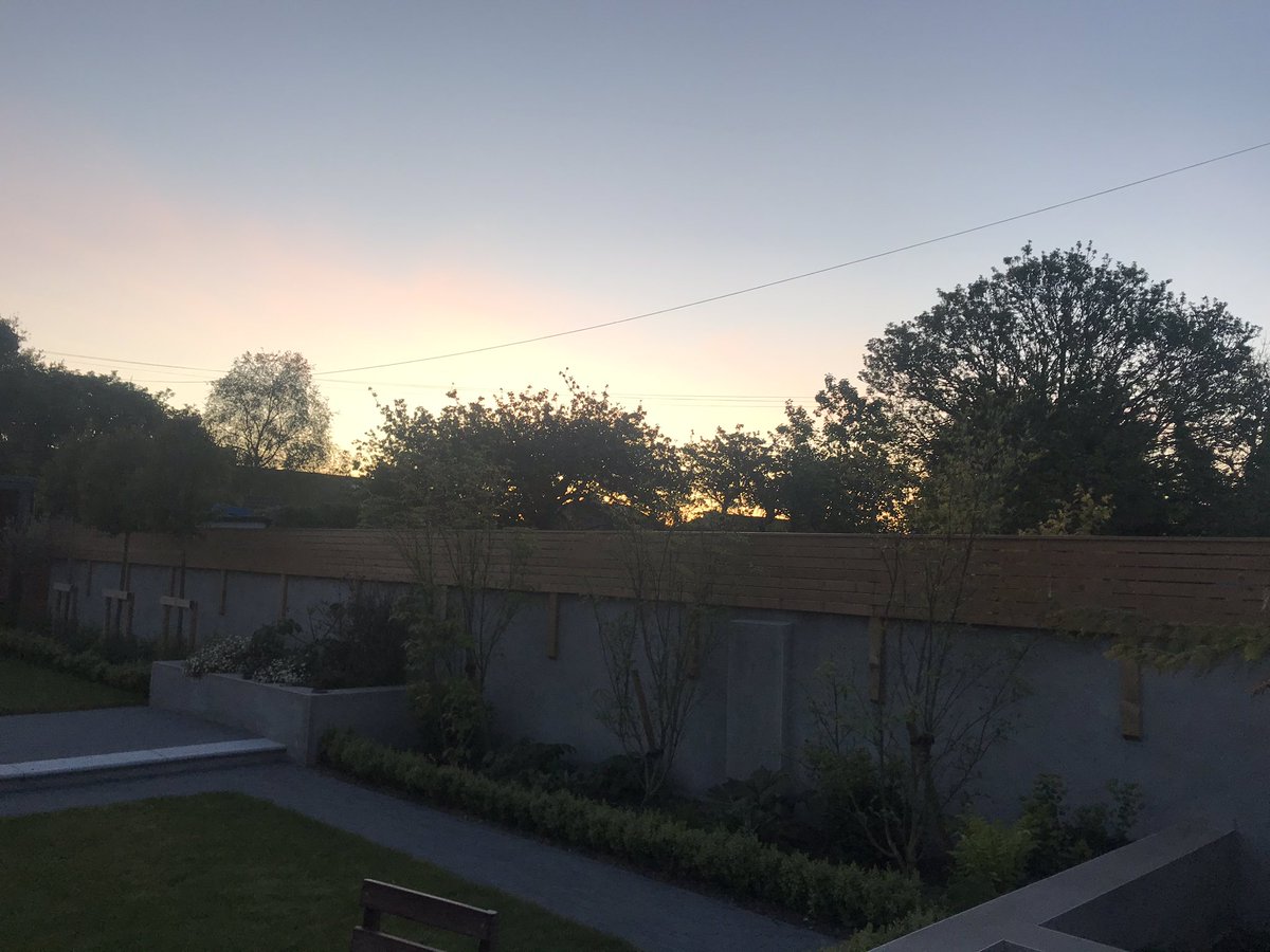 Claxo13's tweet photo. Birds singing. All at peace. Whitehall Dublin #DarknessIntoLight https://t.co/1FmZxm6JdC
