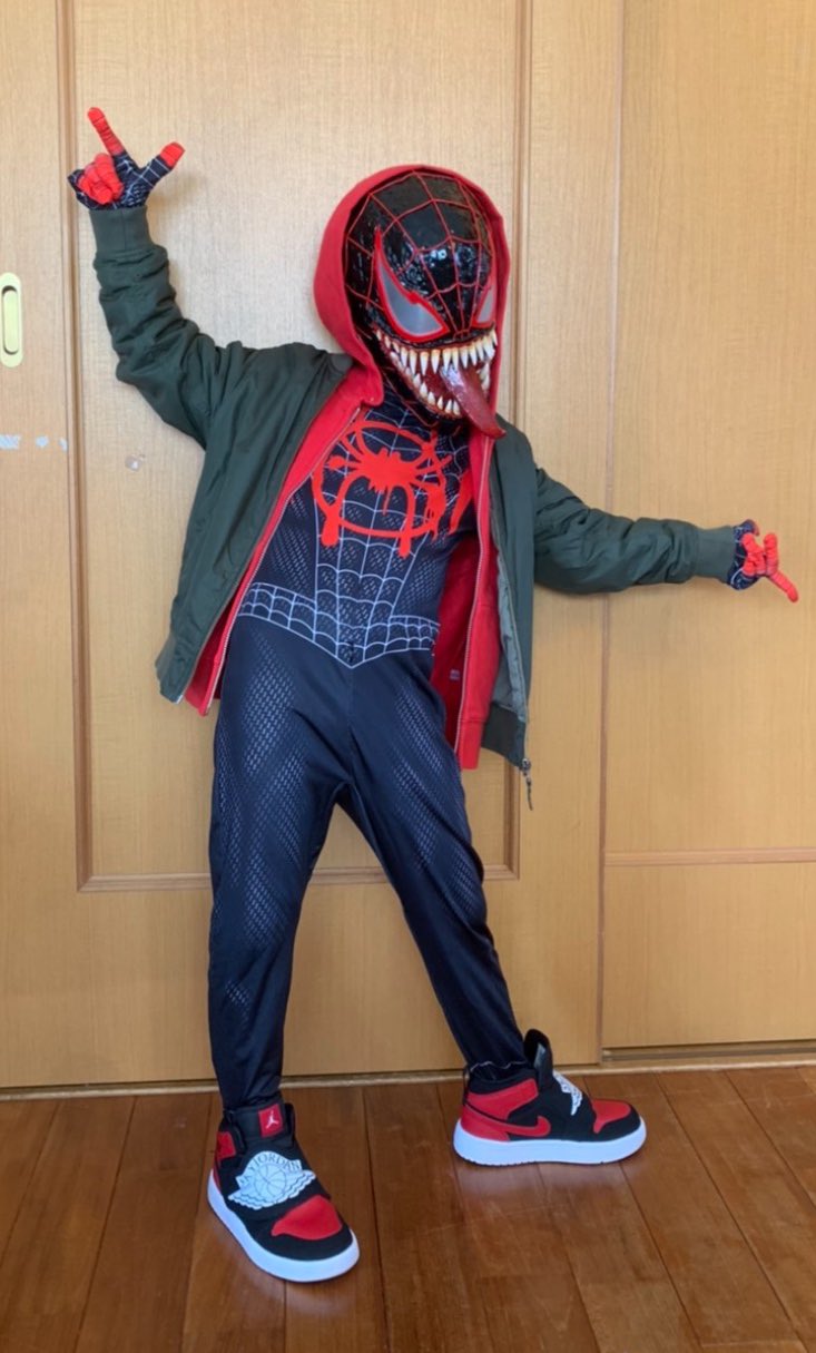 スパイダーマンコスプレ子供ハロウィン