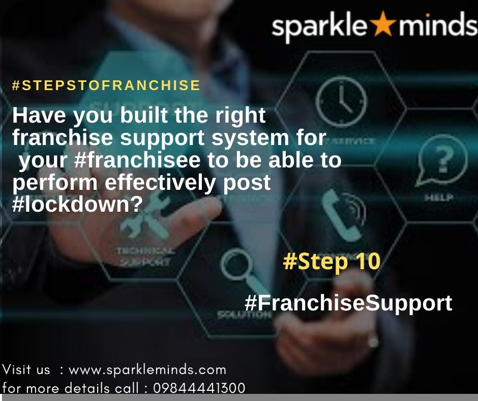 Have you built right franchise support system for  your #franchisee to be able to perform effectively?
 Step10#FranchiseSupport
 Is your initial training program, marketing plan, operations manuals and franchise managers sufficient to help them to operate franchises successfully.