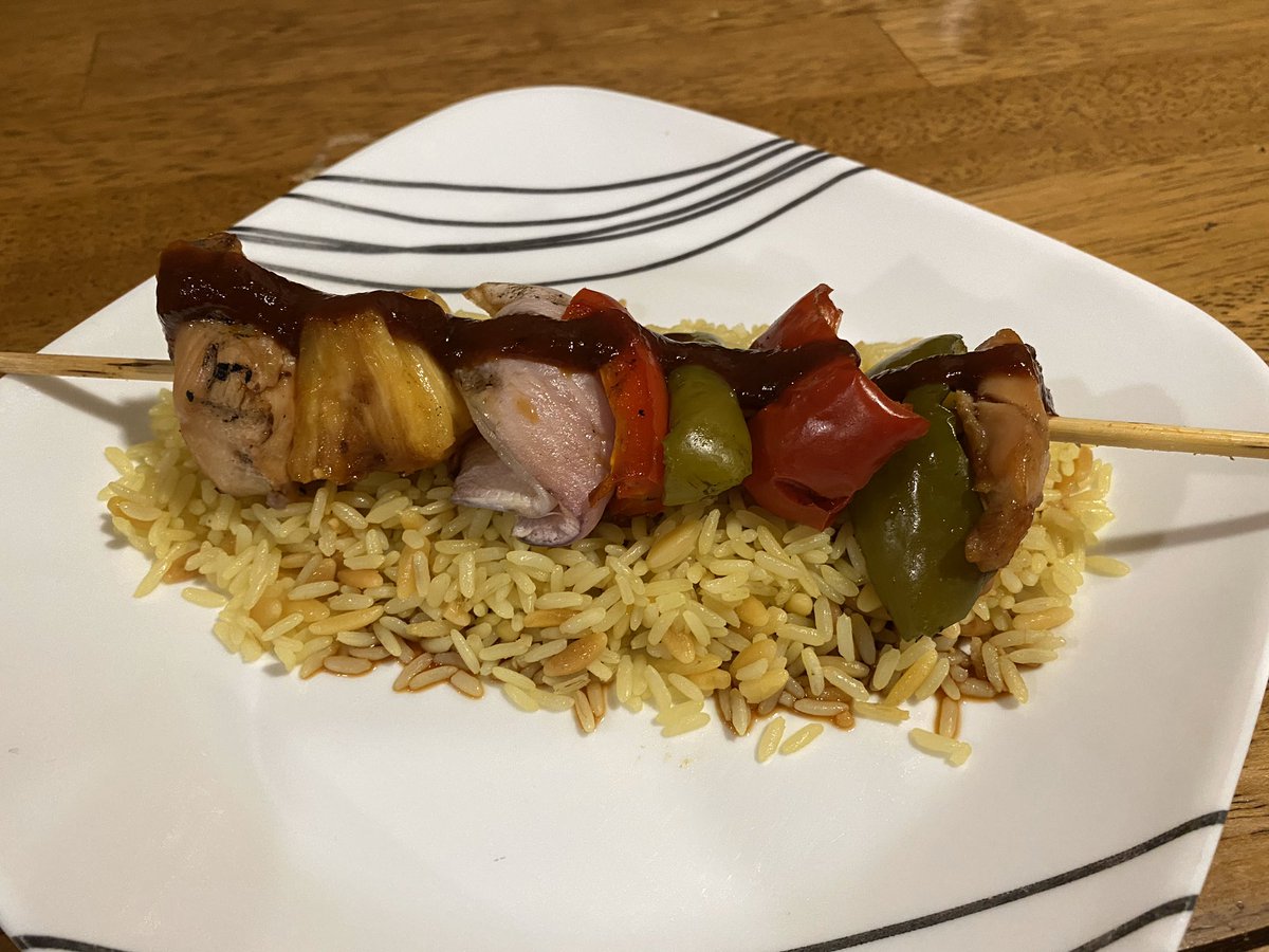 choppysbbq's tweet photo. A little kitchen fun with my wife @choppysbbq #kabob #BBQ #bbqlife https://t.co/NGl9T5GMAi