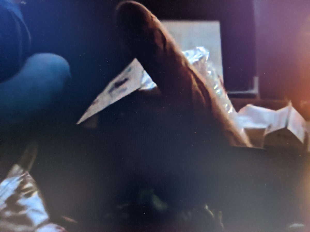 doloresquintana's tweet photo. I never expected that NEON MANIACS would be my latest entry into the cinematic history of baguettes. #cinemadnessmovie #itsfrench https://t.co/Tl8TK9ylgJ