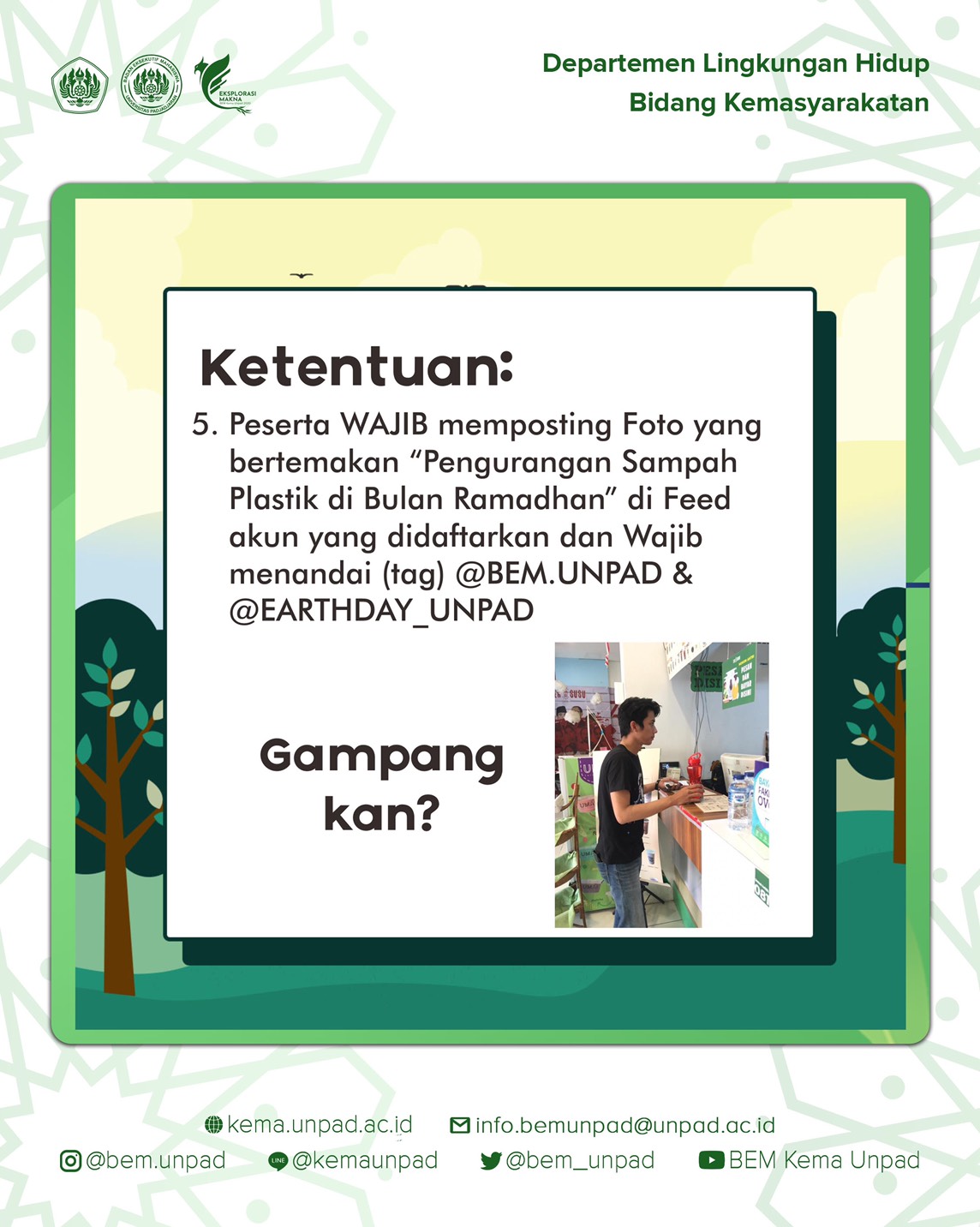Bem Kema Unpad On Twitter C Should Still Hold A Valid Student Id Of Unpad Including The Comittees 3 Contestants Must Be Following Bem Unpad Earthday Unpad On Ig To Be Registered 4<script async src=