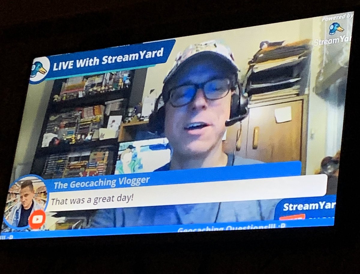 Geocachingvlogs's tweet photo. Fun watching @RichKomikino LIVE doing it the #Gettoknowmechallenge https://t.co/AurkdYEEQV