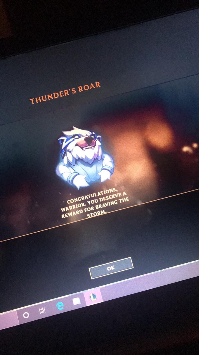 Rockem4life's tweet photo. So who else got it?
#LeagueOfLegends #ARAM #Volibear #ThundersRoar #RiotGames https://t.co/yUvOjwikRb