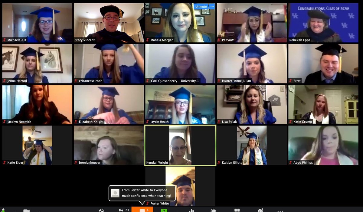 UKAgEd's tweet photo. We celebrated students during our 2020 AgEd Virtual Commencement 👨🏼‍🎓👩‍🎓👨🏾‍🎓. Special "Thank You" to parents, teachers, faculty, and friends 😻😽👨‍🏫👩🏻‍🏫🎓🎓for the mountains of support!
If you would like to watch our commencement ceremony/celebration - https://t.co/jvCA5Te0TJ. https://t.co/XetUfEv9ZB