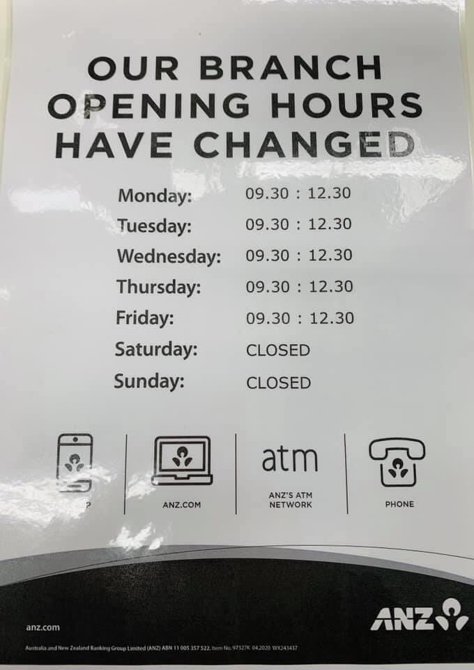 to our customers #anzkatanning have temporarily changed our opening hours. Please see below effective from Monday 11/05/2020 until further notice 
Sorry for any inconvenience this may cause