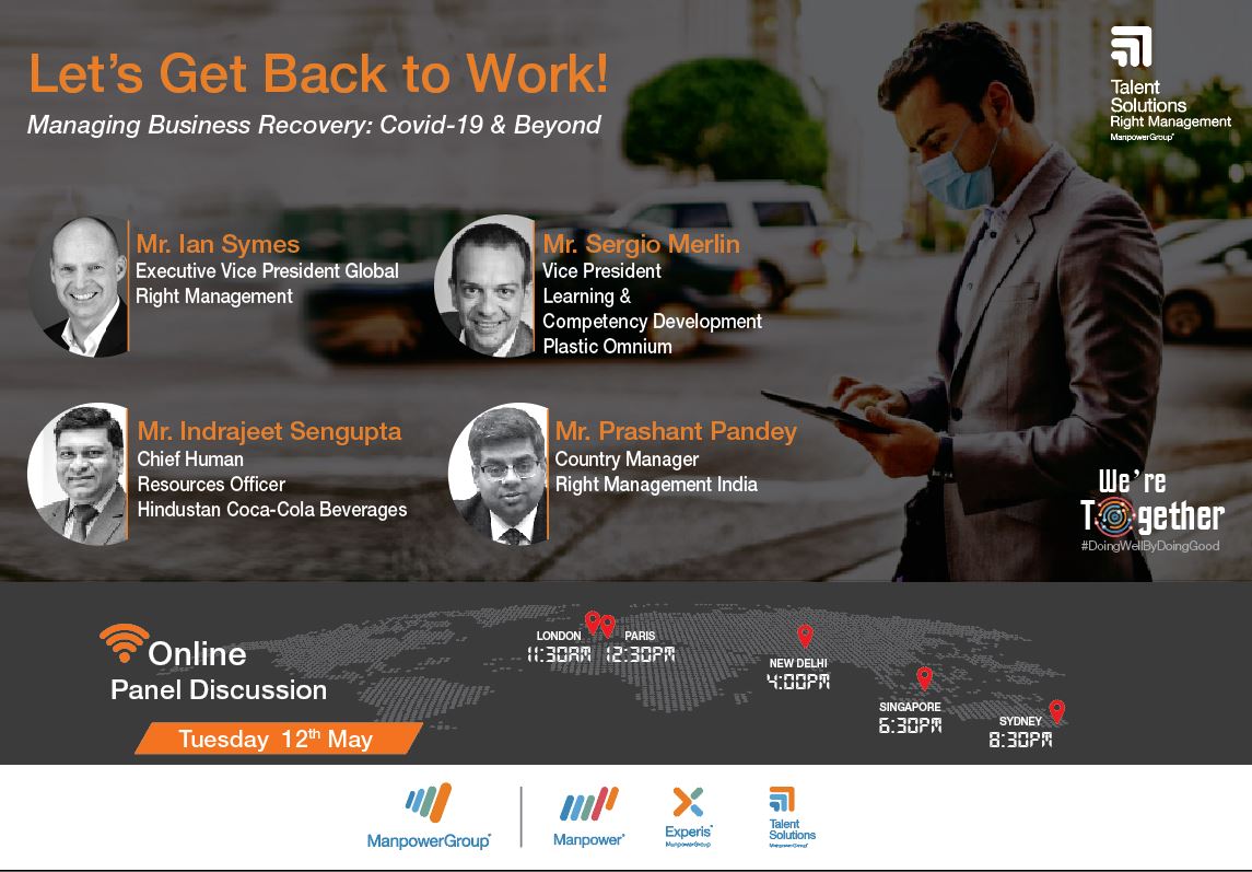 Right_India's tweet image. #PostCovid-19, organizations need to strategically address the return to work, balancing social &amp;amp; business priorities. How do leaders enable a smooth #ReturnToWork ? Register for our online Panel Discussion – 4:00pm - 5:00pm IST, Tuesday, 12th May:  bit.ly/3b5jCLI
