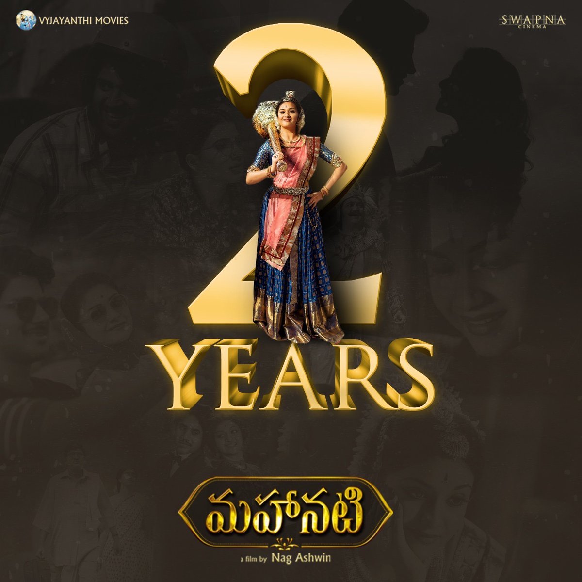VyjayanthiFilms's tweet photo. Some films don’t need words.. Just 2 words are enough for 2 years  ♥️ ♥️
THANK YOU 🙏 #Mahanati 
@nagashwin7 @KeerthyOfficial @dulQuer 
@Samanthaprabhu2 @TheDeverakonda @MickeyJMeyer
@dancinemaniac
#2YearsForMahanati https://t.co/KJ7z2yuqbt